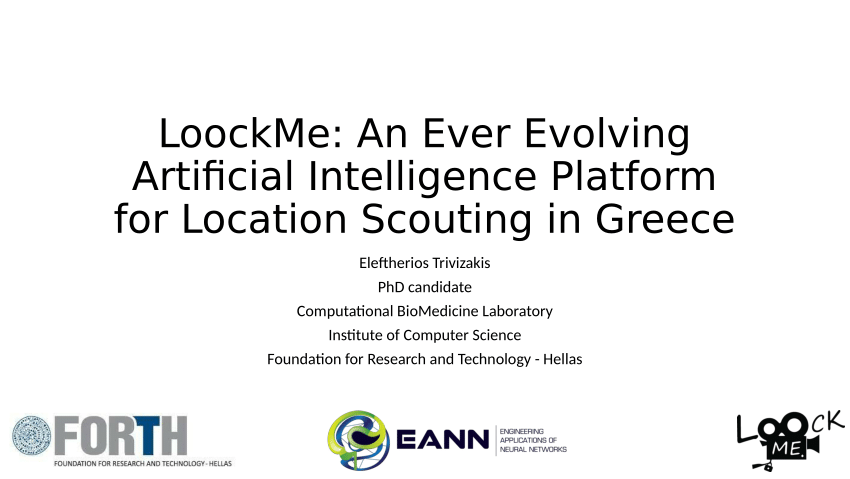 LoockMe: An Ever Evolving Artificial Intelligence Platform for Location Scouting in Greece